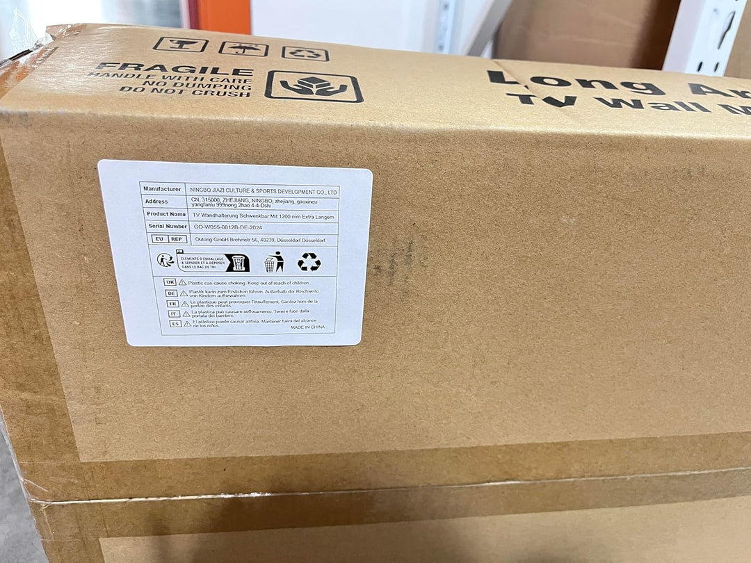 TV Wandhalterung Schwenkbar Mit 1200 mm Extra Langem Gelenkarm Wandhalterung Fernseher für 37-75 Zol