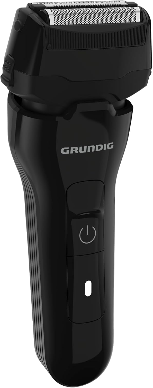 GRUNDIG MS 6330 Herrenrasierer, 60 Min Betriebszeit, Ausklappbarer Langhaarschneider, 3-fach Schneid