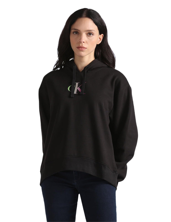 Calvin Klein Damen Hoodies XS Schwarz (Ck Black), XS Schwarz (Ck Black)
