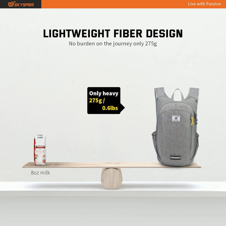 SKYSPER 10L/15L/20L Faltbarer Rucksack Ultraleicht Tagesrucksack Wasserfest Daypack Reiserucksack Wa