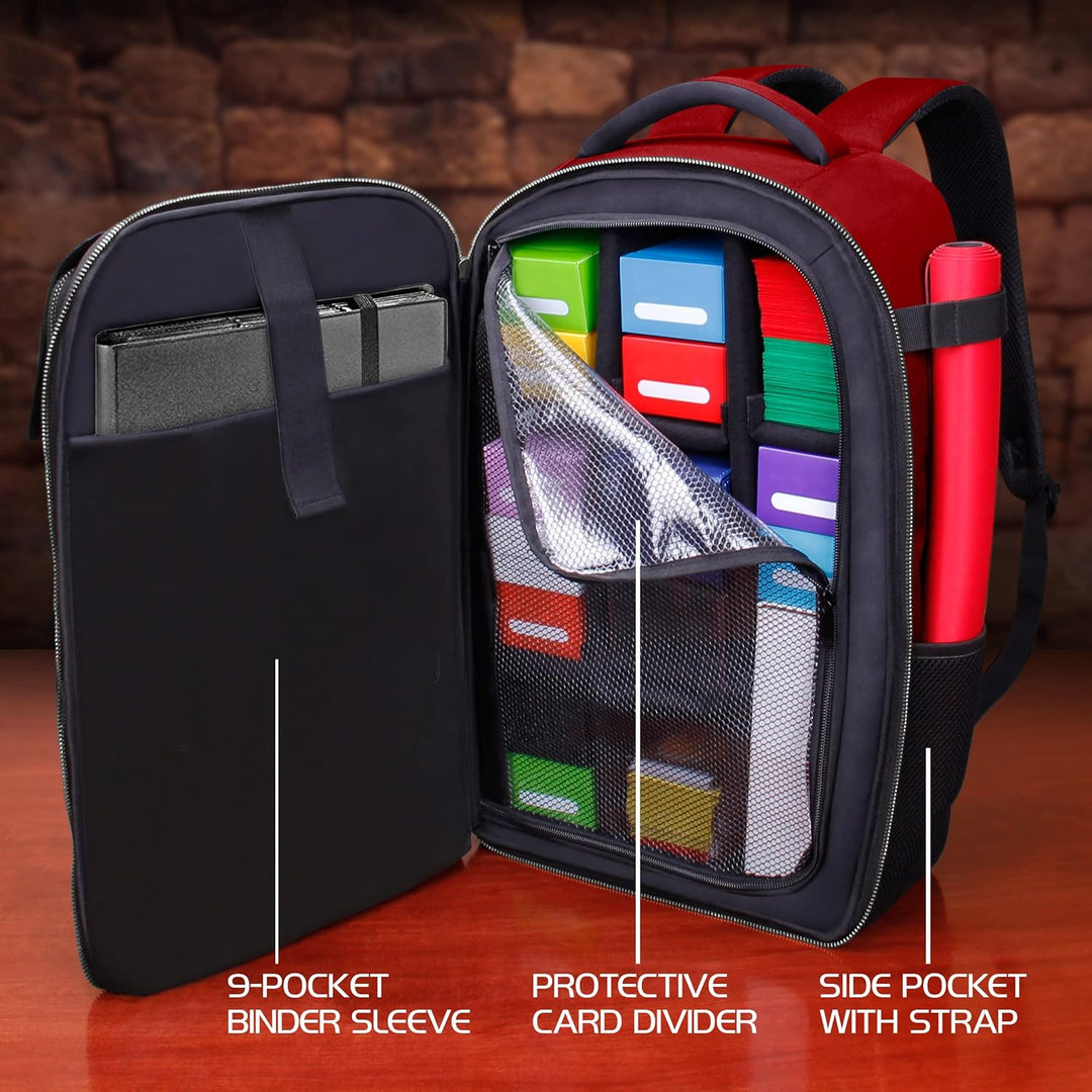 ENHANCE MTG-Rucksack - Sammleredition TCG-Rucksack für Deckboxen, gesleevte Karten, Spielmatten, MTG