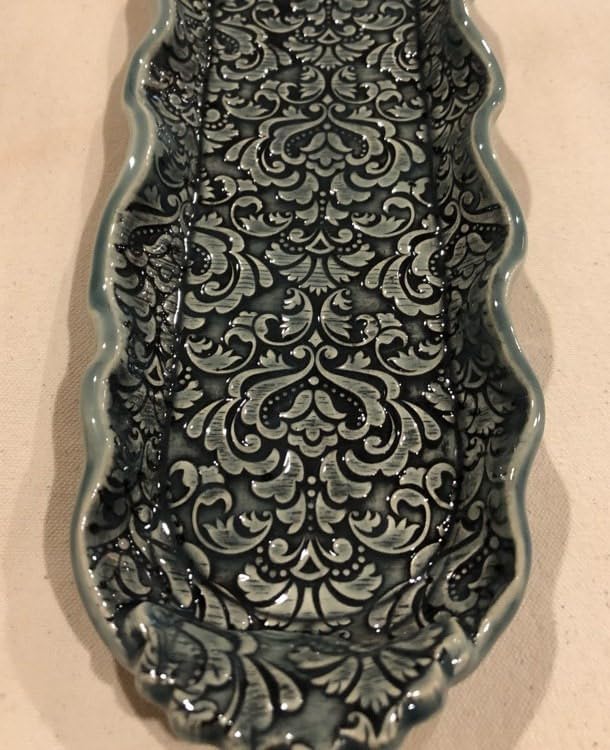 DAMASK Nudelholz hausgemachtes geprägte Gebäck. Teigrolle mit Oriental Blume für DIY Küche, Plätzche