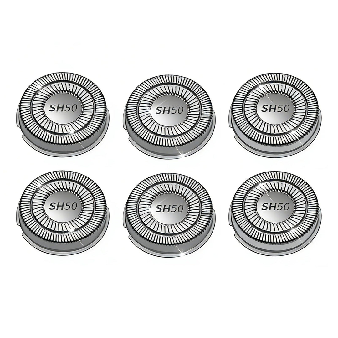 Ersatzköpfe SH50 im 6er-Pack, kompatibel mit Norelco Rasierern der Serie 5000 – Verbesserung mit lan