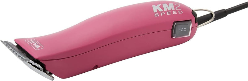 Rotschopf24 Edition mit Tasche: KM2 Hunde Schermaschine pink+ 8 Metallaufsätze (3-25mm). 45 Watt Pow