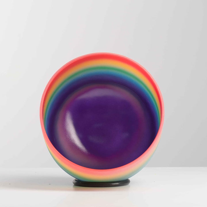 Hye-eun 8zoll Kristall-Klangschale, Crystal Singing Bowl 528Hz C Note Regenbogen Quarz Klangschalen