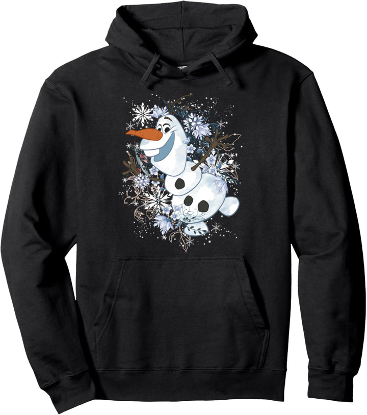 Disney Frozen Olaf Snowflakes Portrait Pullover Hoodie