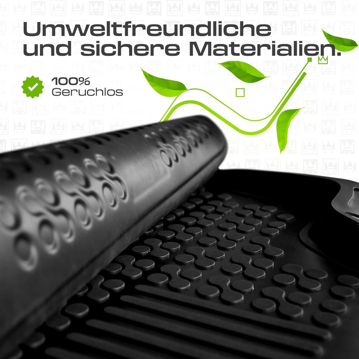 M MOTOS Gummimatten Auto Fussmatte passt für Citroen C2 2003-2009 Verbessern Sie Ihren Reisekomfort