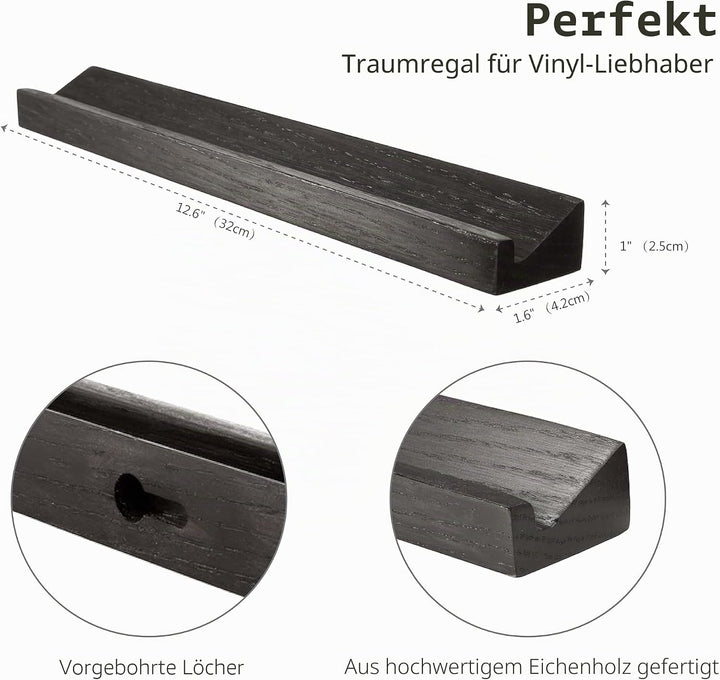 KAIU Schallplattenständer LP Schallplatten Ständer Halter Wandhalterung Display Regal Aufbewahrung V