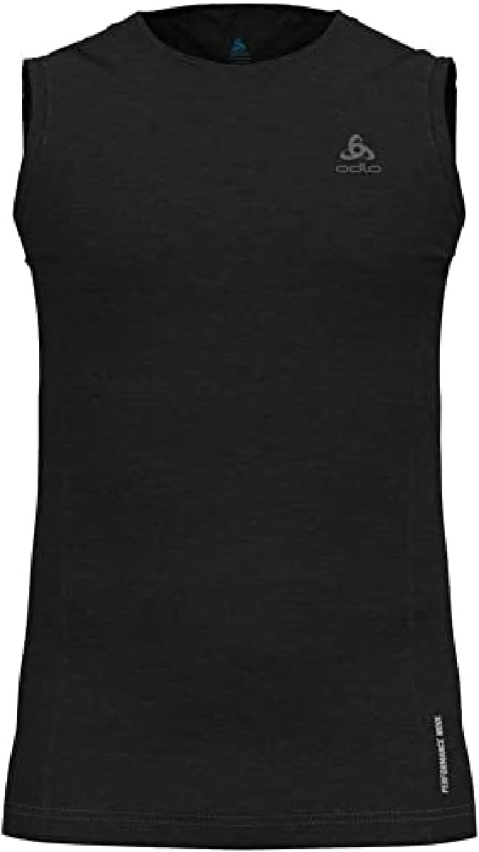 Odlo Herren Merino Performance 130 Gramm_111262 Funktionsunterwäsche Tanktop S Schwarz, S Schwarz