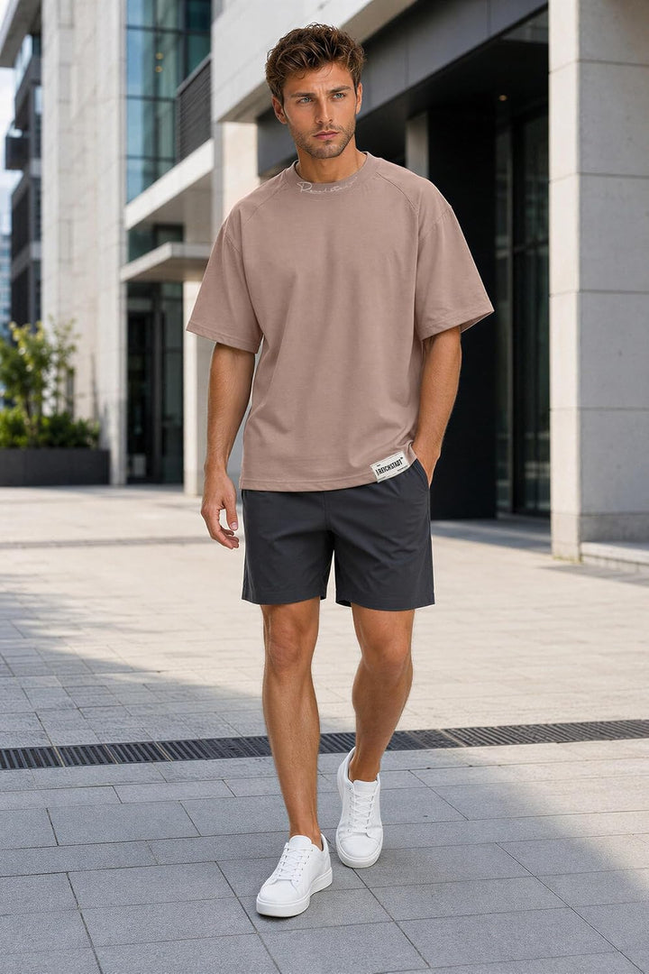 Modernes Oversized T-Shirt für Herren - Stylisches Basic mit Rundhalsausschnitt & Kurzen Ärmeln | An