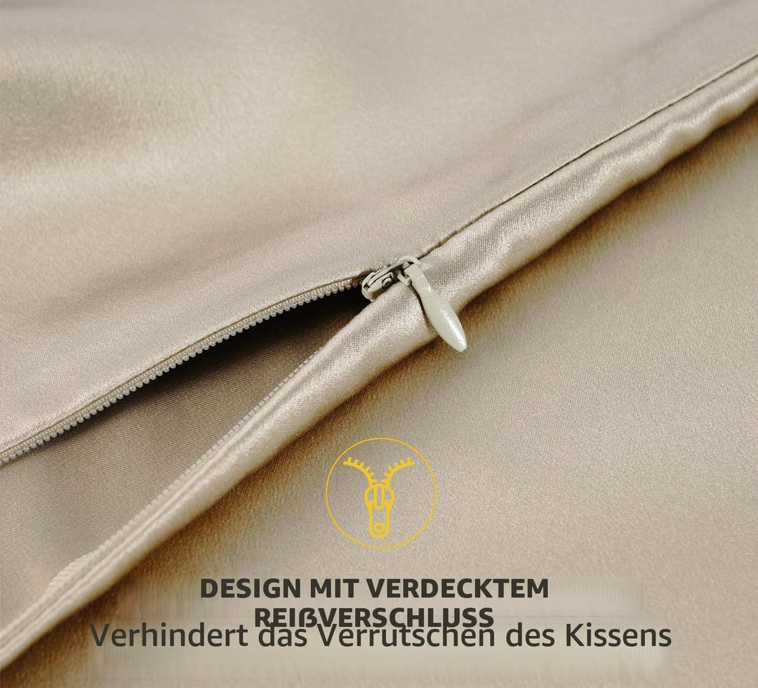 ZIMASILK Kissenbezug aus 100% Seide für Haare und Haut. Doppelseitige 19 Momme Reine Maulbeerseide K