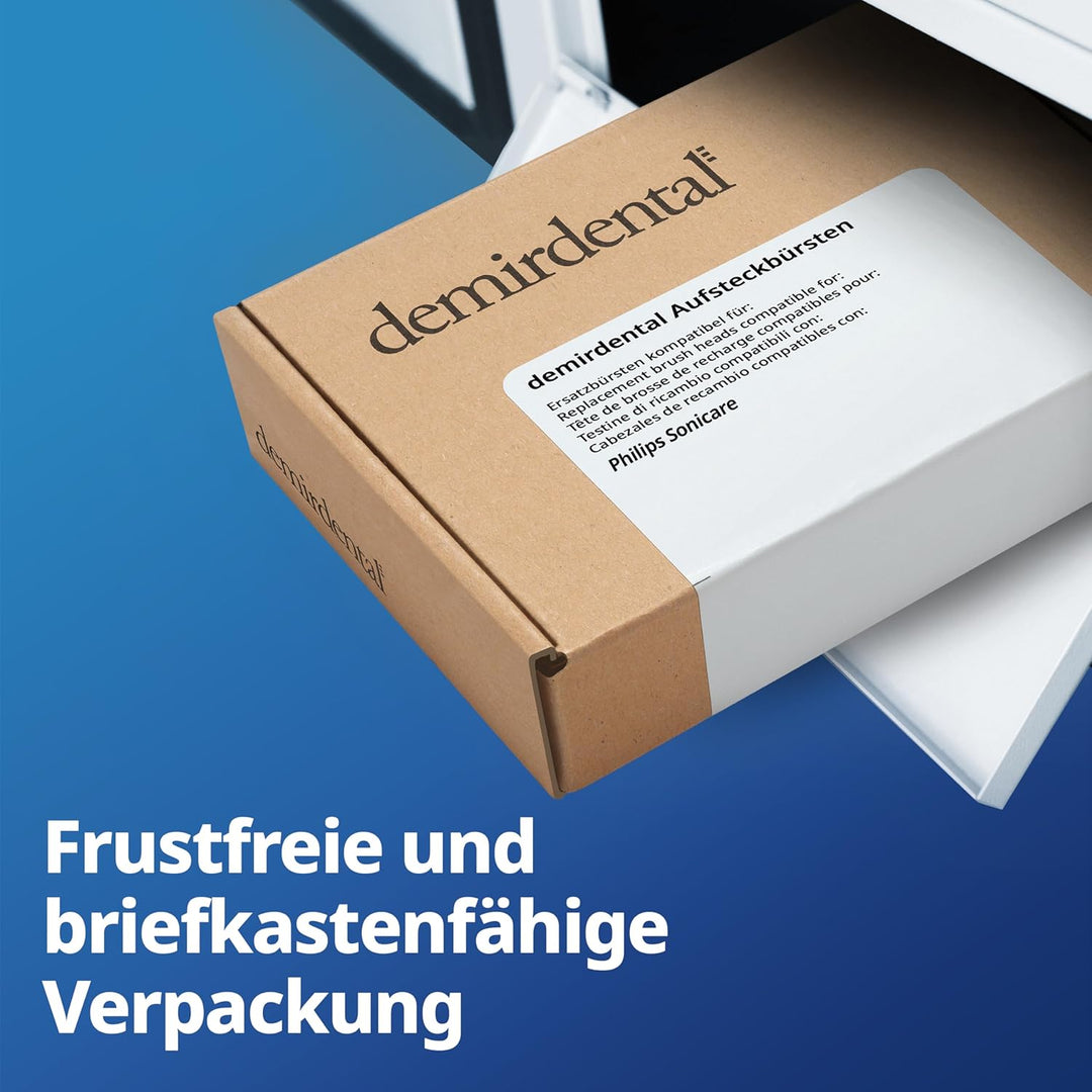 8er demirdental Ersatzbürsten passend für Philips Sonicare, Aktivkohle Aufsätze & Aufsteckbürsten, M