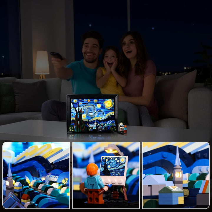 Nur LED Beleuchtungsset - Kyglaring Lichter Set Entwickelt für Lego Vincent Van Gogh - The Starry Ni