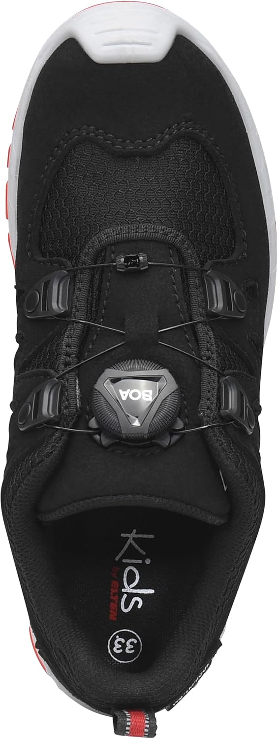 ELTEN Kinderschuhe Outdoor Maddox Kids BOA Black-red Low für Mädchen und Jungen 33 EU Schwarz, 33 EU