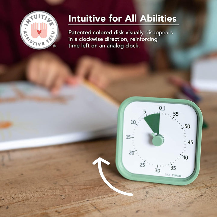 TIME TIMER Home MOD – 60-Minuten-Visual Timer für Kinder – Homeschool Supplies Study Tool, für Kinde