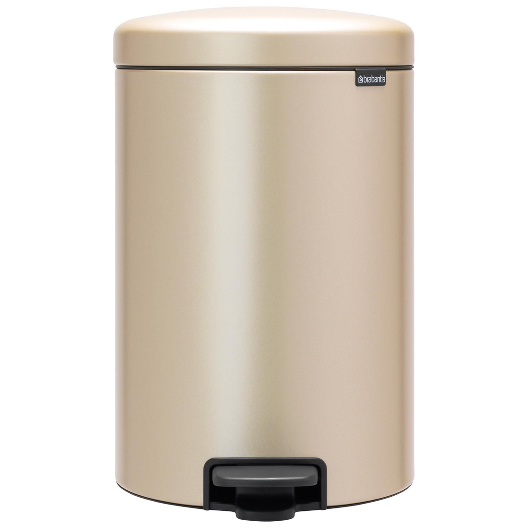 Brabantia Treteimer, Metallic Gold, 20L 20 Liter Champagne, 20 Liter Champagne