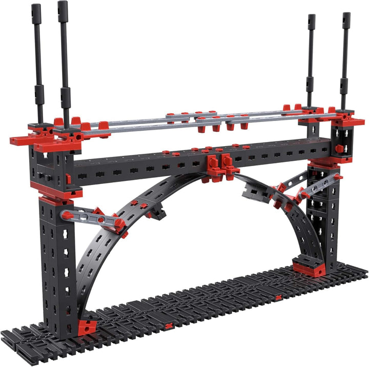 fischertechnik 564071 PROFI Statics-der Architektur Baukasten für Statik Grundlagen, Schwarz, 32 x 8