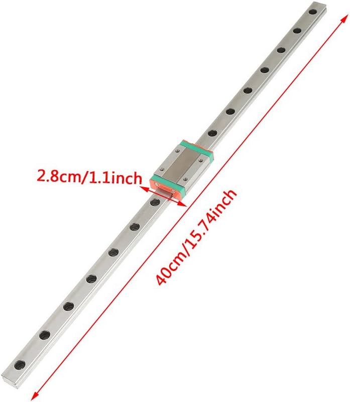 2 stücke LML12H Linearschienenführung LML12H 400mm Länge Linearschiene MGN12H Gleitblöcke Führungssc