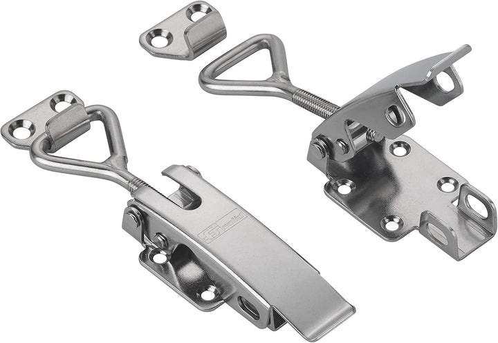 FTsolid [2er Set] einstellbarer Spannverschluss aus Edelstahl ESS2 Kistenverschluss rostfrei verstel