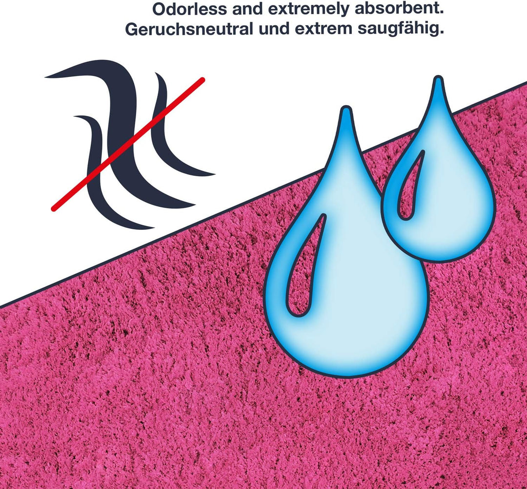 WohnDirect Badematten Set - WC Vorleger (45x45cm), Badematte (50x80cm) - rutschfest waschbar Badezim
