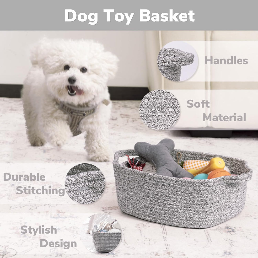 TIMEYARD Aufbewahrungskorb, Geschenkkorb Leer, Baumwolle Organizer Korb für Handtücher, Snacks, Hund