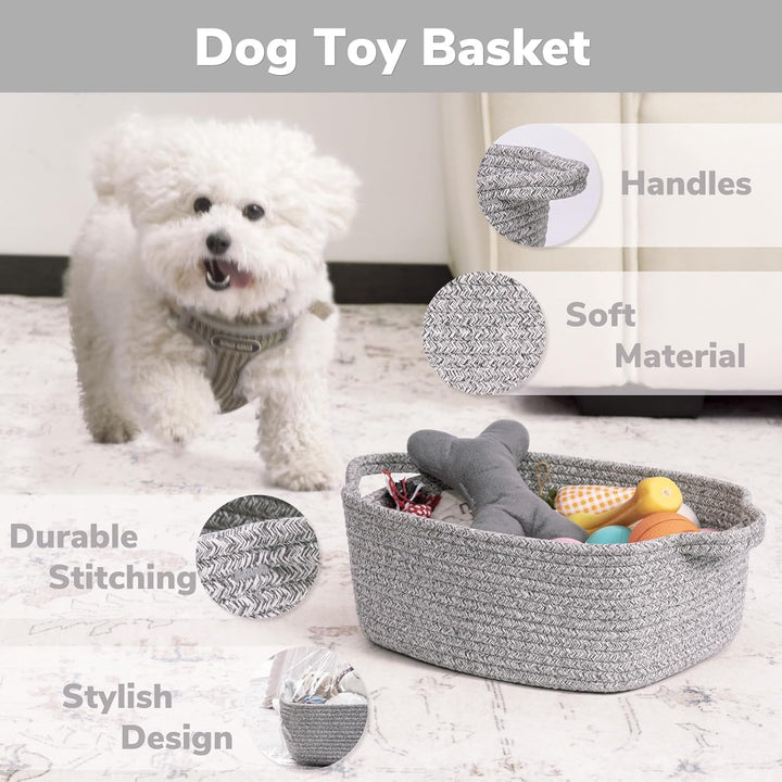 TIMEYARD Aufbewahrungskorb, Geschenkkorb Leer, Baumwolle Organizer Korb für Handtücher, Snacks, Hund