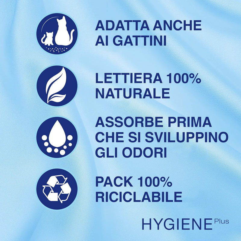 Catsan Hygiene Katzenstreu, 10 l, 4 Stück, Nicht klumpend 40 l, 40 l