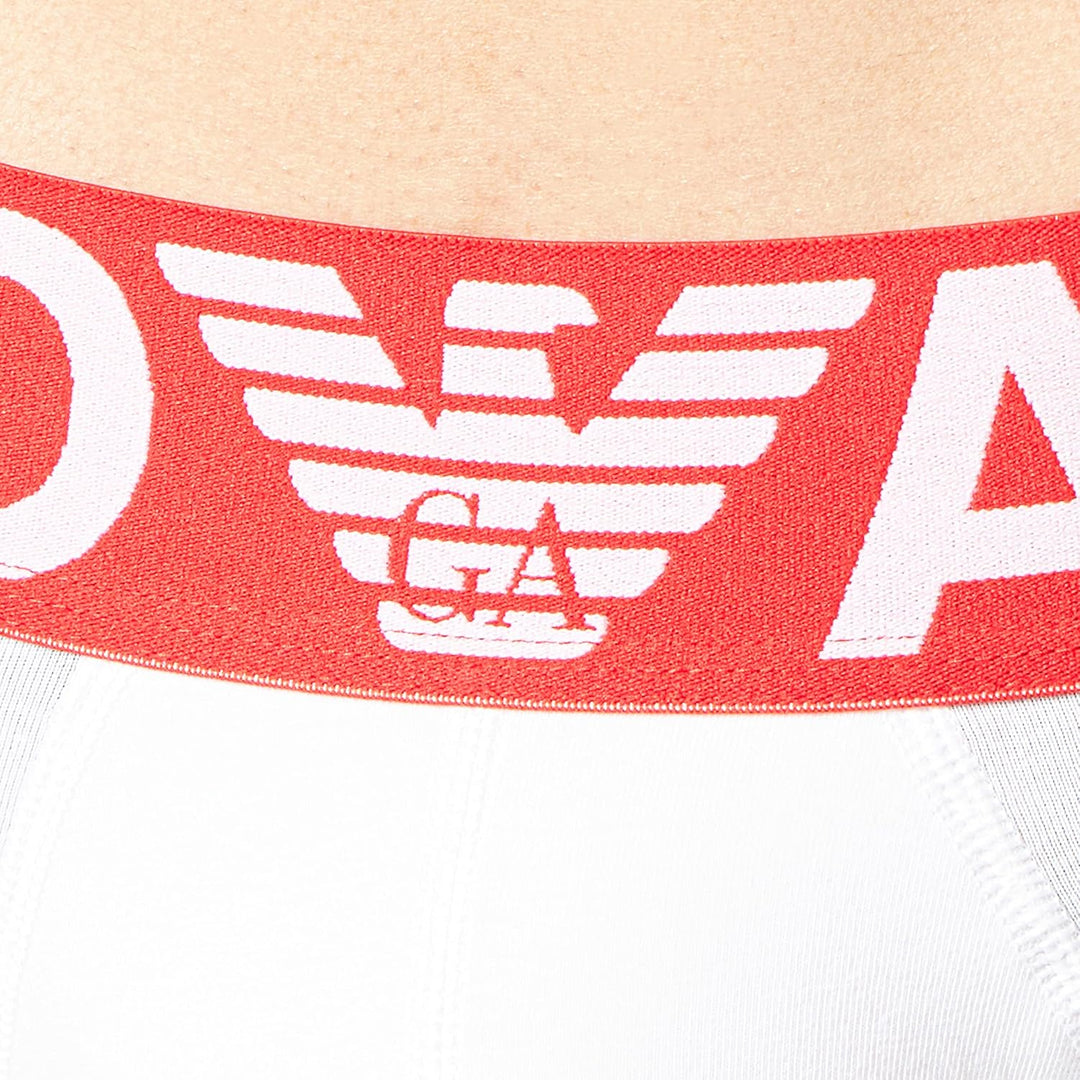Emporio Armani Herren Brief Megalogo Briefs (1er Pack) S Weiss, S Weiss