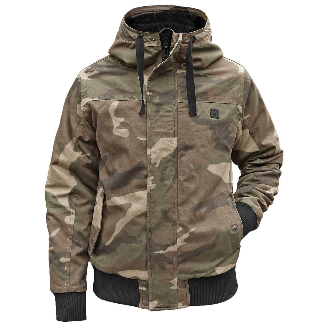 Brandit Winterjacke Grizzly mit Futter Hooded Parka S Light Woodland, S Light Woodland