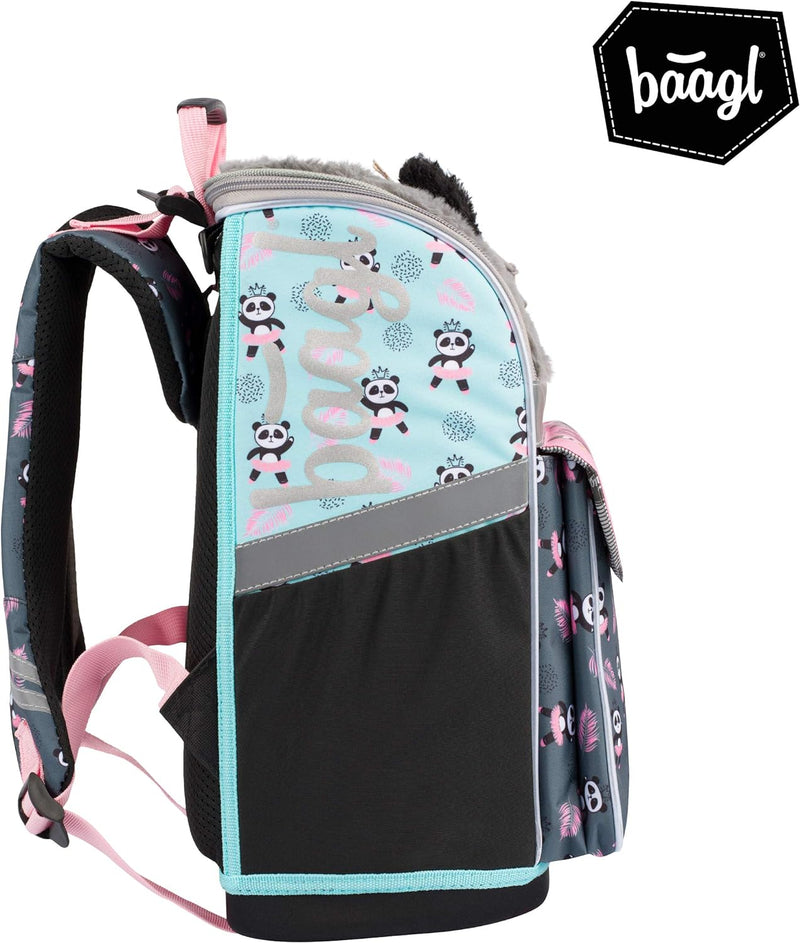 Schulranzen Mädchen 1. Klasse - Ergonomische Schultasche für Kinder - Schulrucksack mit Brustgurt -