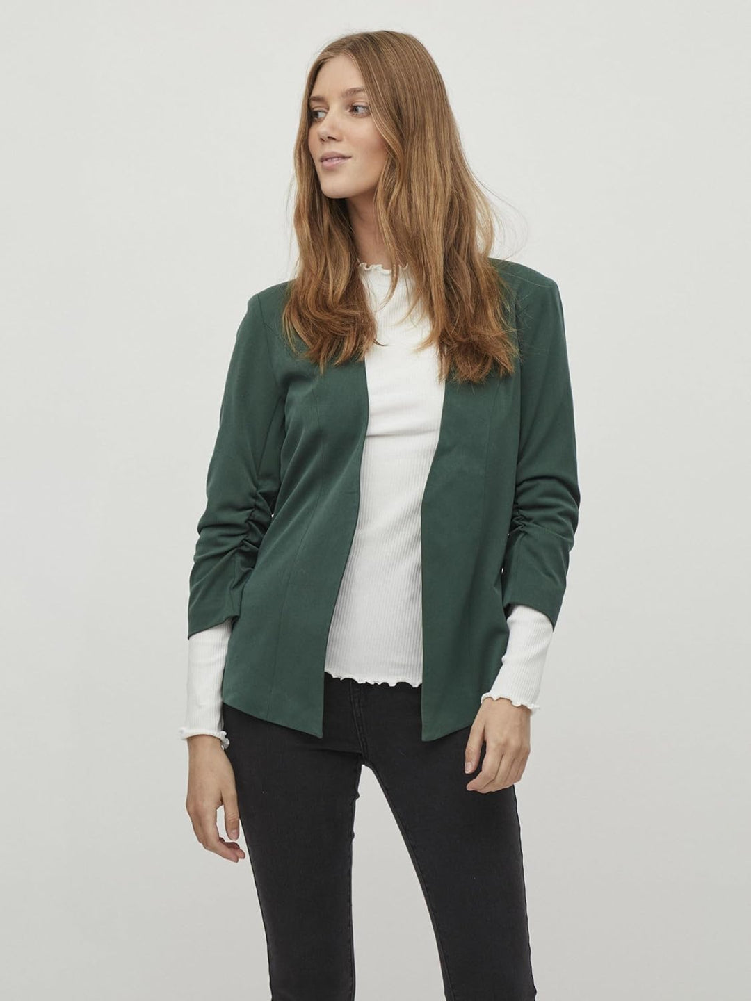 Vila Damen Blazer VIHER New 3/4 Blazer XS Pineneedle, XS Pineneedle