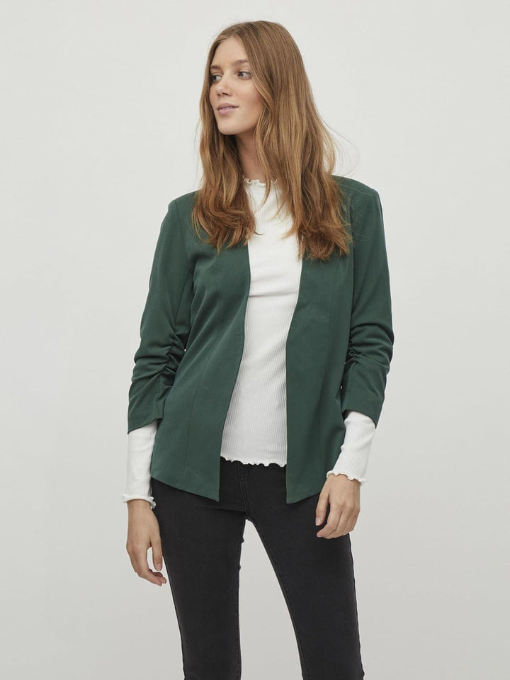 Vila Damen Blazer VIHER New 3/4 Blazer XS Pineneedle, XS Pineneedle