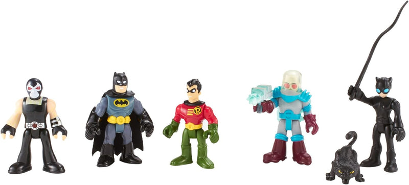 Imaginext BCV33 - DC Super Freunde Spielzeug Spielset - Batman Robin Catwoman Mr Freeze Bane Actionf