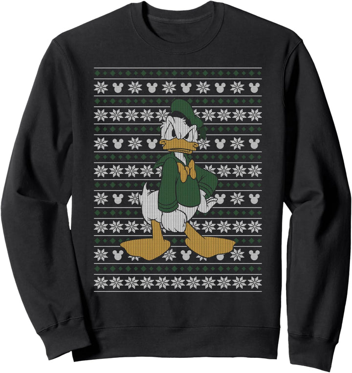 Disney Mickey And Friends Christmas Donald Sweater Style Sweatshirt