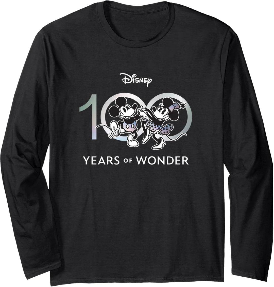 Disney 100 Years of Wonder Mickey & Minnie Dancing Retro Langarmshirt