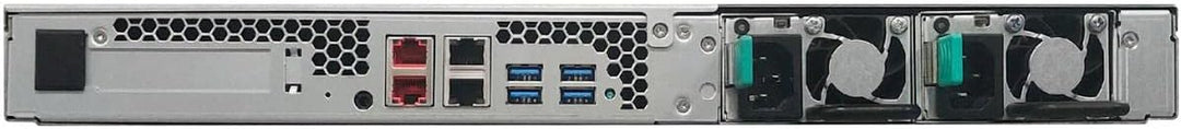 Asustor Lockerstor 4 AS6504RS 4 Bay NAS - 1U Rack Netzwerkspeicher Gehäuse, Quad Core 2.1GHz CPU, 8G