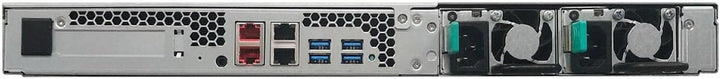Asustor Lockerstor 4 AS6504RS 4 Bay NAS - 1U Rack Netzwerkspeicher Gehäuse, Quad Core 2.1GHz CPU, 8G
