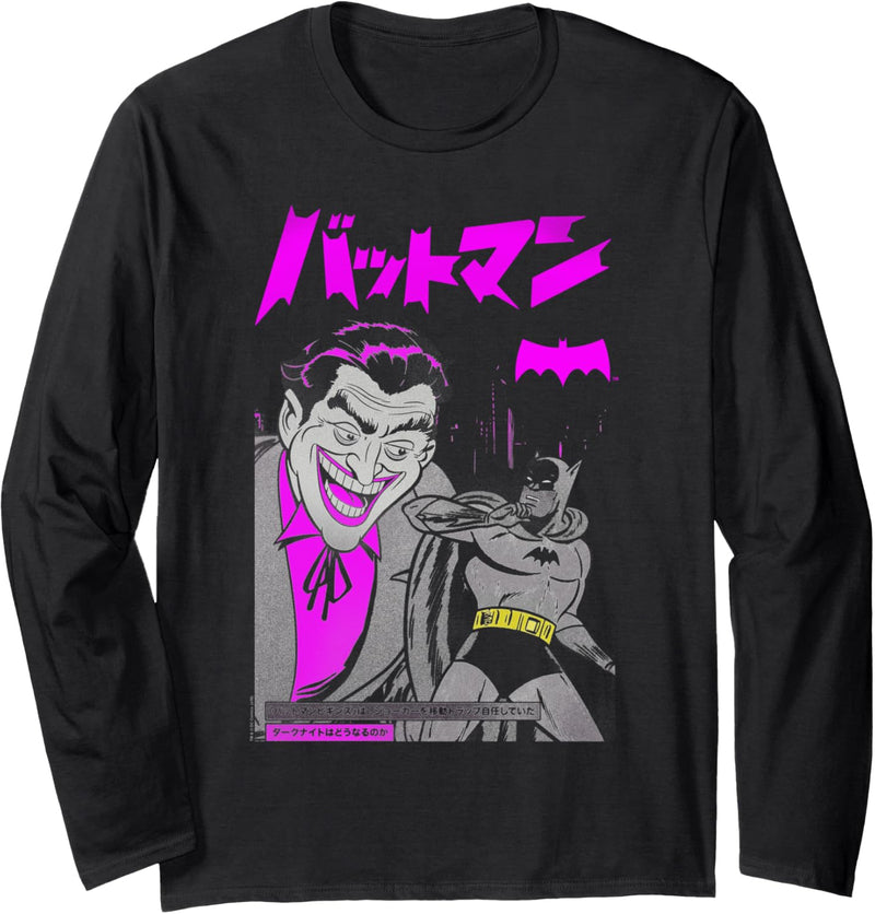 Batman Joker Kanji Cover Langarmshirt