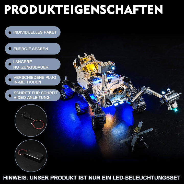 Led Licht Set für Lego 42158 NASA Mars Rover Perseverance (Kein Lego-Modell), Dekorationsbeleuchtung