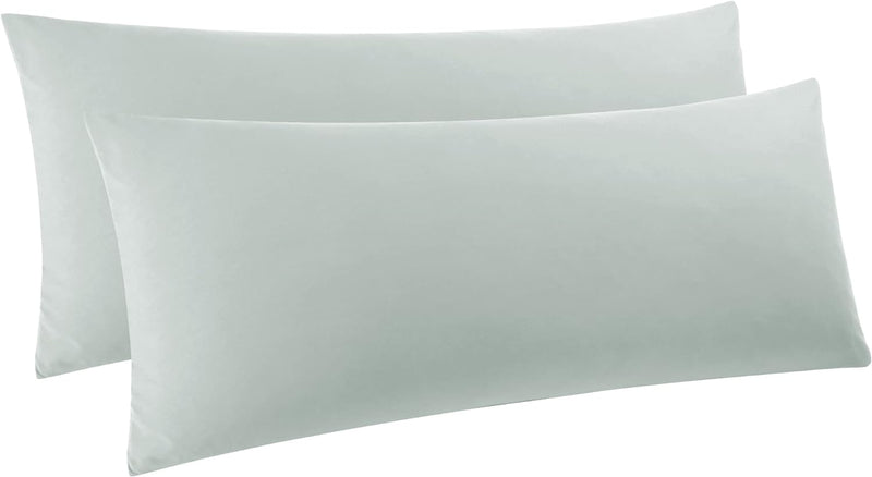 PiccoCasa 2er Set Kissenbezug 40x145 cm Seitenschläferkissen Bezug Kopfkissenbezug lang mit Reissver