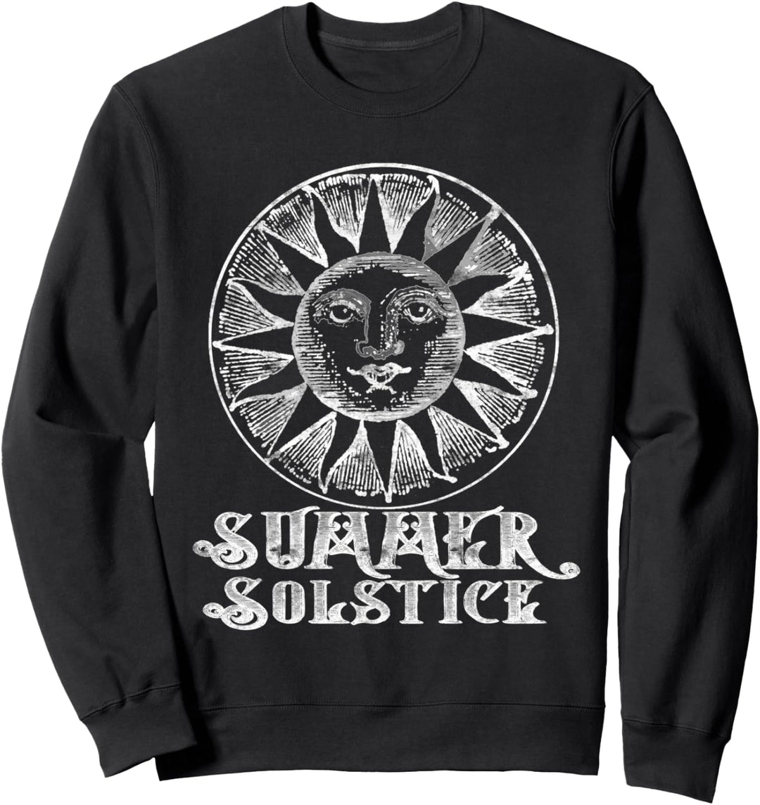 Sommersonnenwende Mittsommer Alte Sonne Längster Tag Sweatshirt