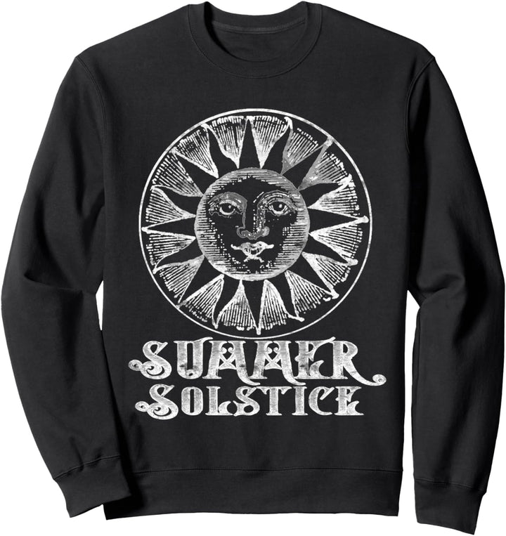 Sommersonnenwende Mittsommer Alte Sonne Längster Tag Sweatshirt