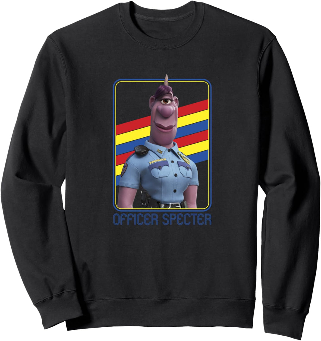 Disney Pixar Onward Officer Specter Retro Regenbogen Portrait Sweatshirt