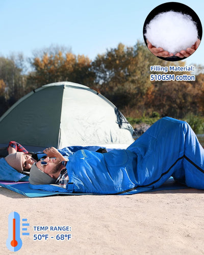 Schlafsack für 3-4 Jahreszeiten: Sportneer Schlafsack Winter Outdoor Sleeping Bag Tragbar Ultraleich