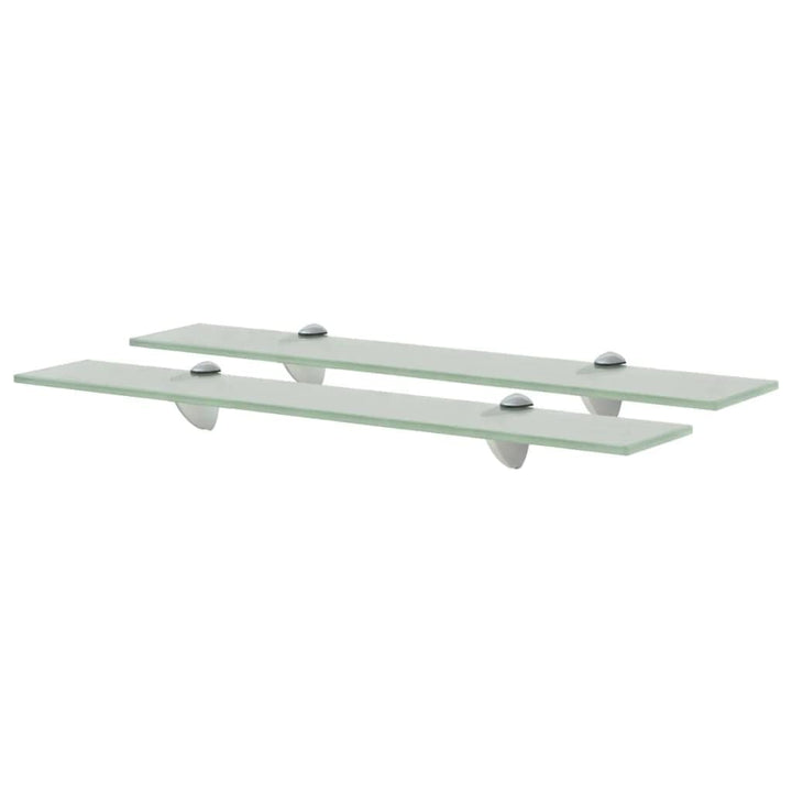FIRBNUS 2 Stück Wall Shelf Regalbrett 60x20x0,8 cm Bad Regal Glas Schwebend für Wohnzimmer Badezimme