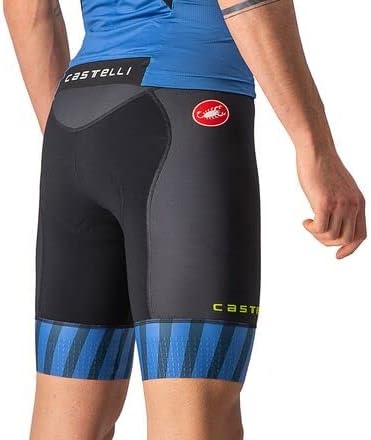 CASTELLI Herren Shorts XS Cobalt Blue/Elecrtic Lime, XS Cobalt Blue/Elecrtic Lime