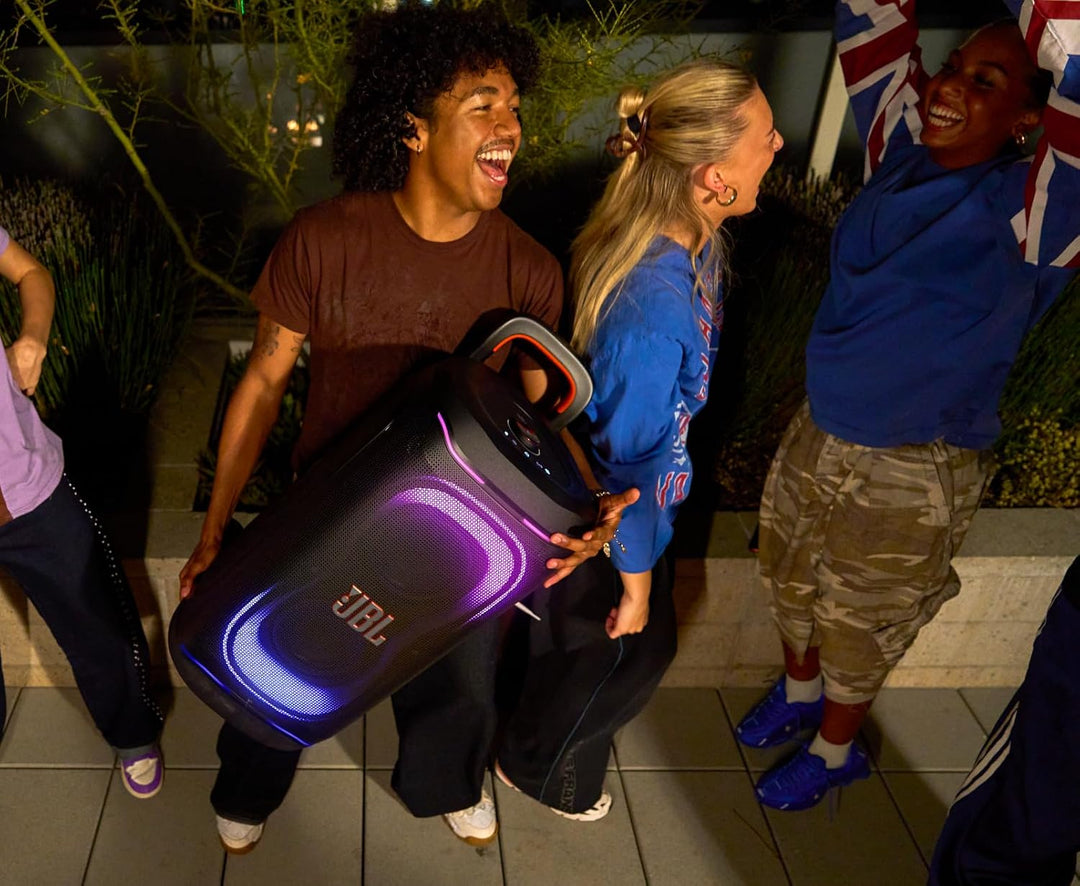 JBL PartyBox 330 Tragbarer Partylautsprecher, Schwarz | JBL Sound, Lichtshow, AI Sound Boost, Blueto