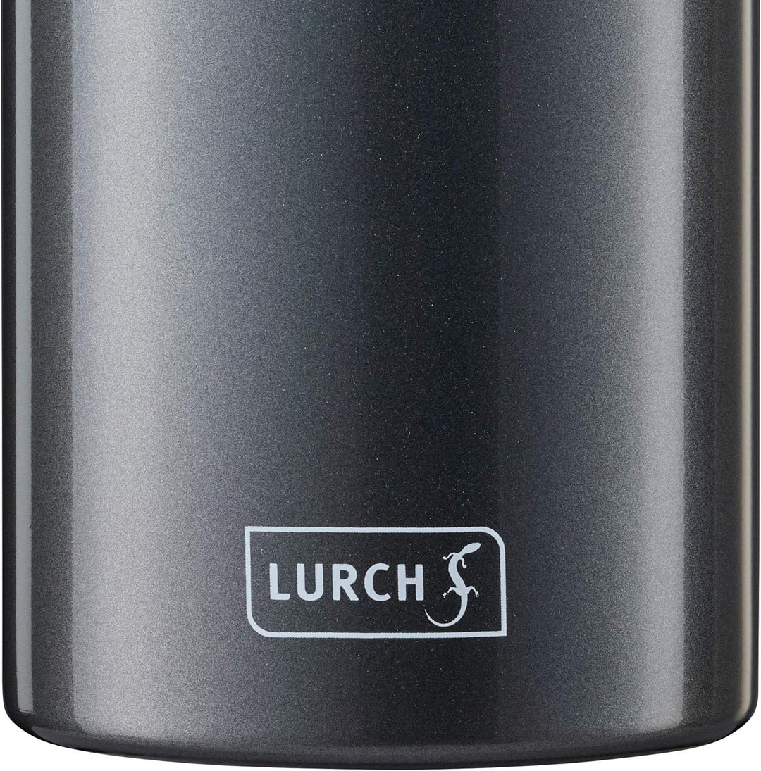 Lurch 240864 Isolierflasche/Thermoflasche für heisse und kalte Getränke aus doppelwandigem Edelstahl