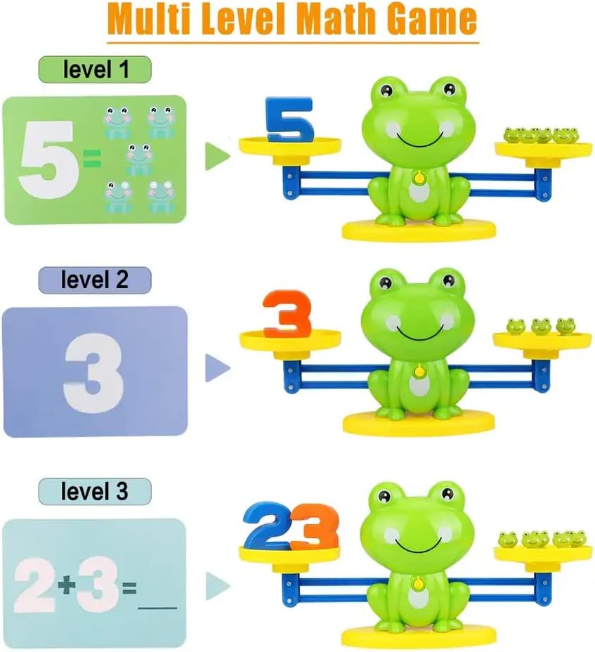 Montessori Mathematik-Spielzeug, Mathematik, Lernspielzeug, Math-Spielzeug, Frosch, Mathblock, Digit