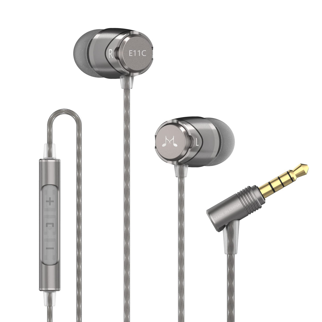 SoundMAGIC E11C Kabelgebundene Kopfhörer mit Mikrofon, HiFi-Stereo-Ohrhörer, geräuschisolierende In-